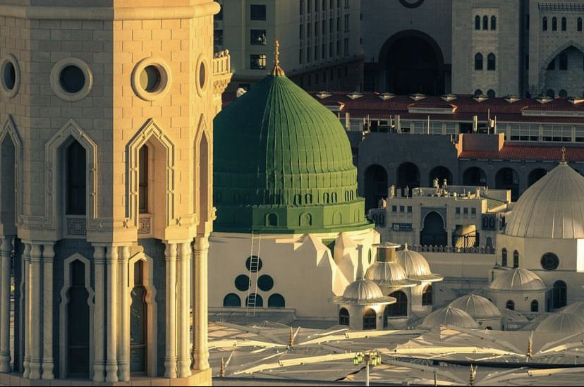 The Green Dome of Masjid An-Nabawi